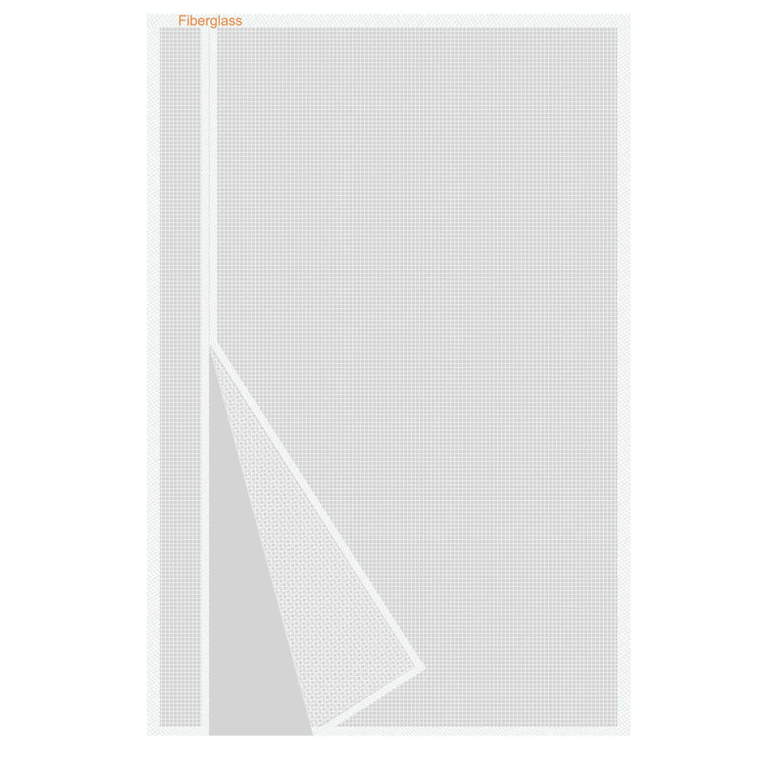 Risareyi Seitliche Öffnung Magnet Fliegengitter Balkontür 120x185cm, Weiss