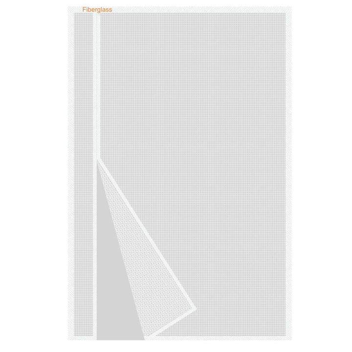 Risareyi Seitliche Öffnung Magnet Fliegengitter Balkontür 195x270cm, Weiss