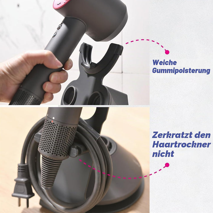 Föhn Halterung Kompatibel mit Supersonic, Fönhalter Ohne Bohren kompatibel mit Dyson, Ständer Halter