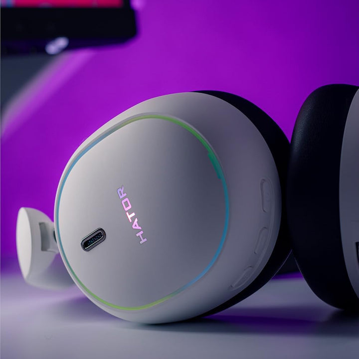 HATOR Phoenix 2 Wireless Gaming-Headset, Weiss White, White