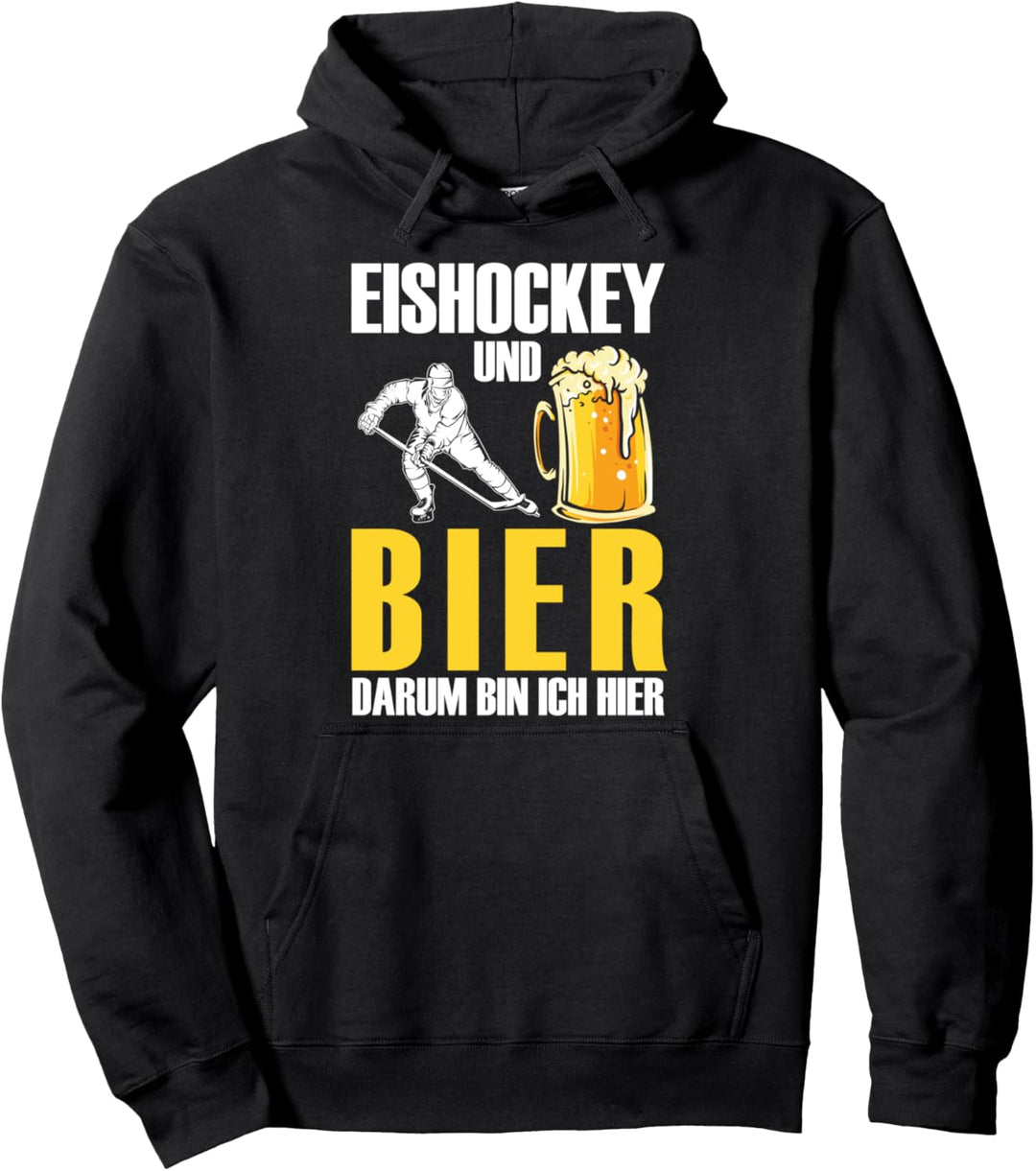 Eishockey Spieler Bier - Wintersport Team Ice Hockey Pullover Hoodie