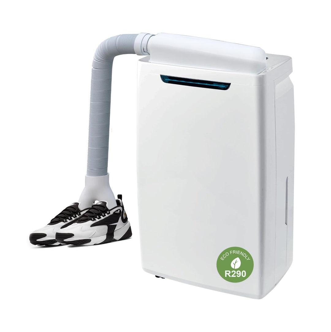 Emerio Luftentfeuchter + Schuhtrockner Funktion, 25L/Tag, Auto-Stopp wenn voll, Raumgrösse bis zu 50