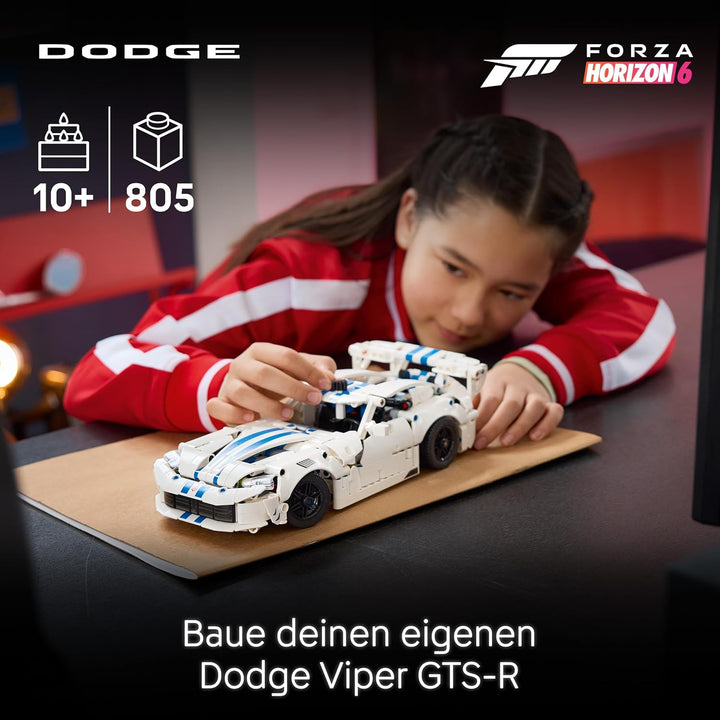 LEGO Technic Dodge Viper GTS-R Sportwagen - Bauset - Rennauto mit Lenkung, V10-Kolbenmotor und aufkl
