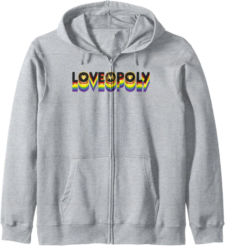 Monopoly Loveopoly Rainbow Word Stack Kapuzenjacke