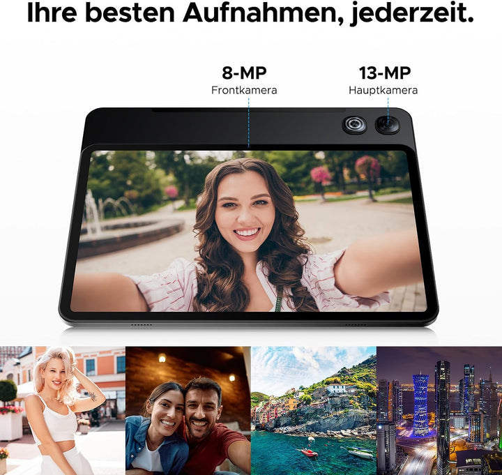 P13 Tablet 13 Zoll, Tablet Android 16 mit Gemini AI, 120 Hz, IPS 2,4K, T7280 Octa-Core, 48GB RAM + 1