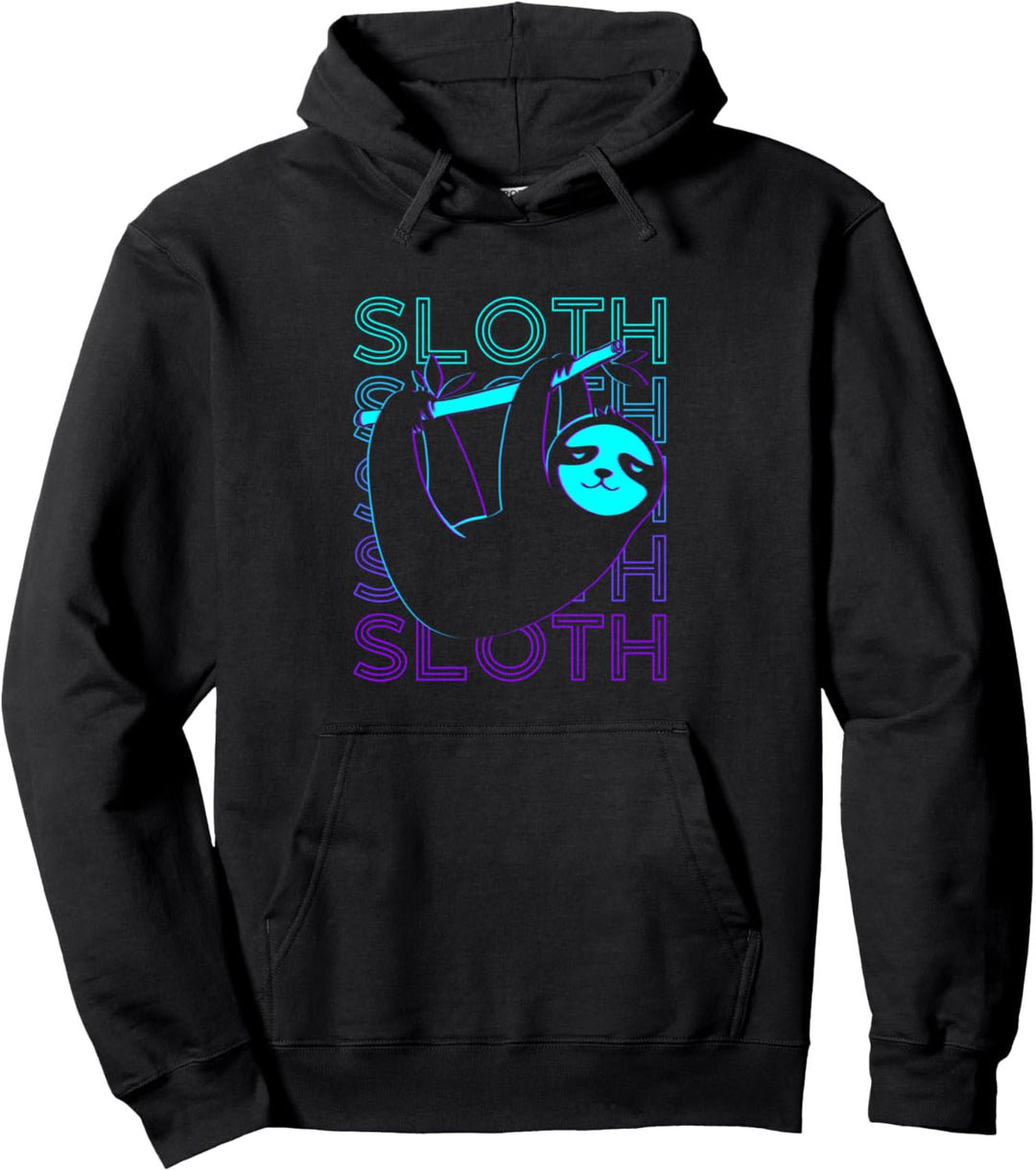 Faultier Retro Pullover Hoodie