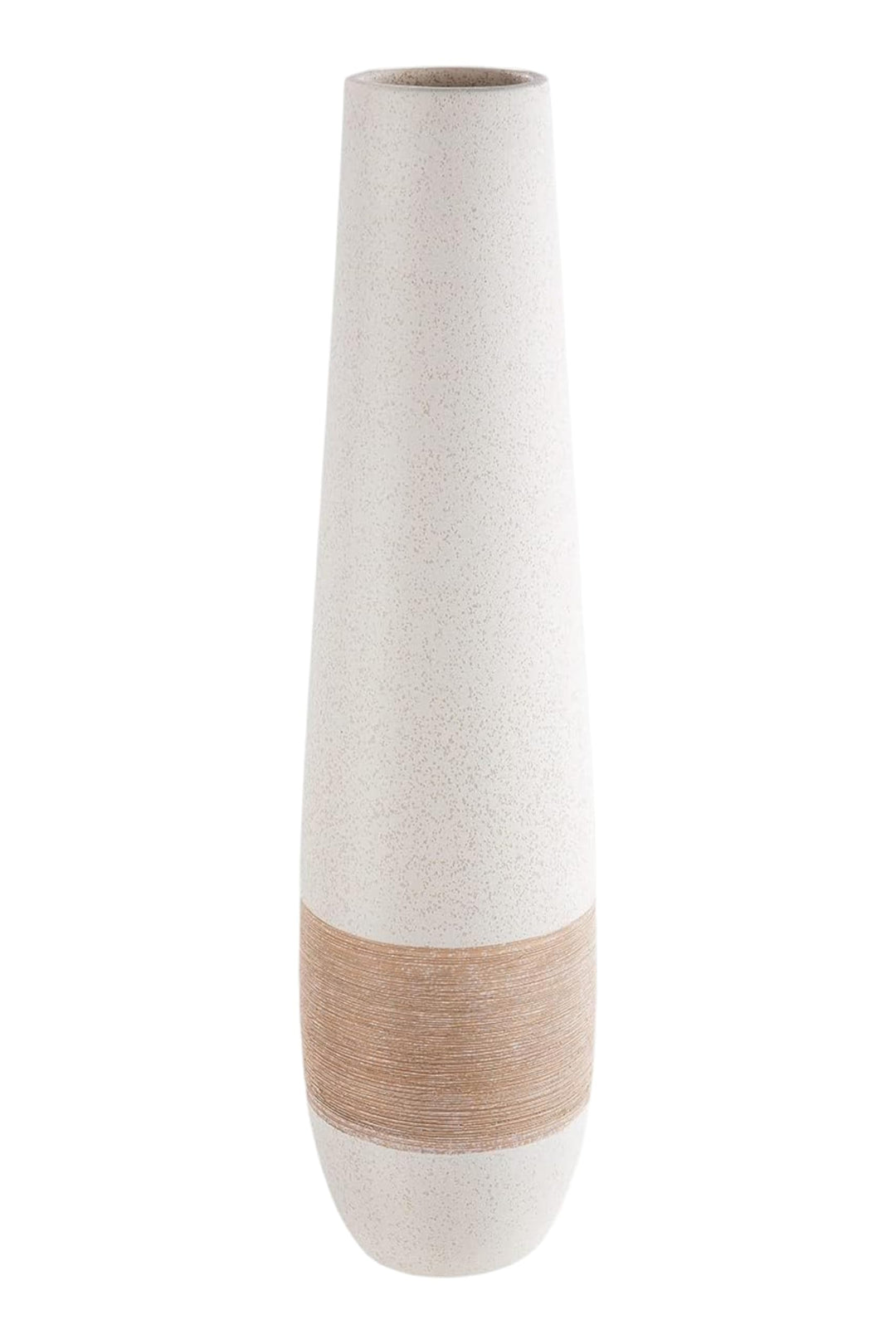 GILDE Keramik Bodbehälter Olbia Dekorative Vasen, Mehrfarbig, einzigartig, 28746, Braun, Creme, Höhe