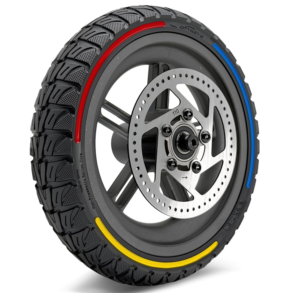 Roller-Rad, 8,5 x 2,0 Zoll mit 110 mm Scheibenbremse, kompatibel mit Gotrax Gxl V2/Xr Elite/Apex Max