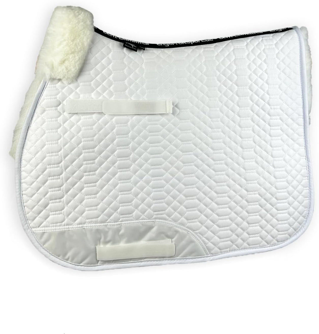 Engel Reitsport Lammfell Schabracke Fully Lined SCHABRA2-VSS-WEI-MED Stoff Weiss Fell med. Vielseiti