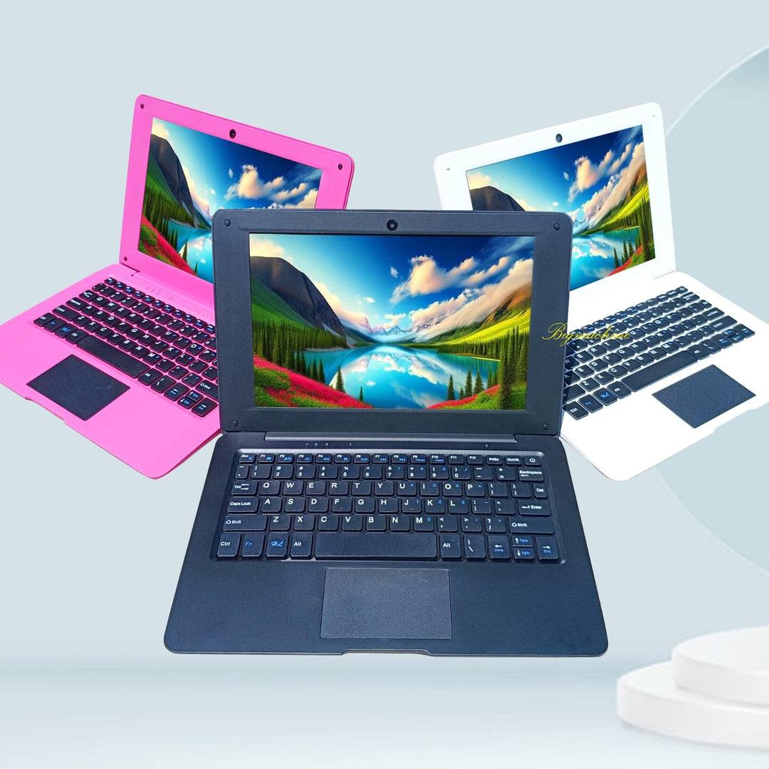 Bigmachine Laptop Computer Mini 10 Zoll Quad Core Powered by Android 12 Netbook 64GB Kleiner mit WiF