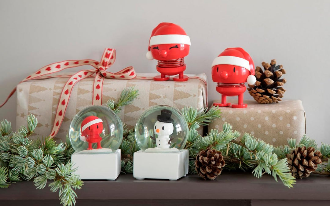 Hoptimist - Skandinavisches Design - Schneekugel - Small Santa Snow Globe - Geschenkidee zu Weihnach