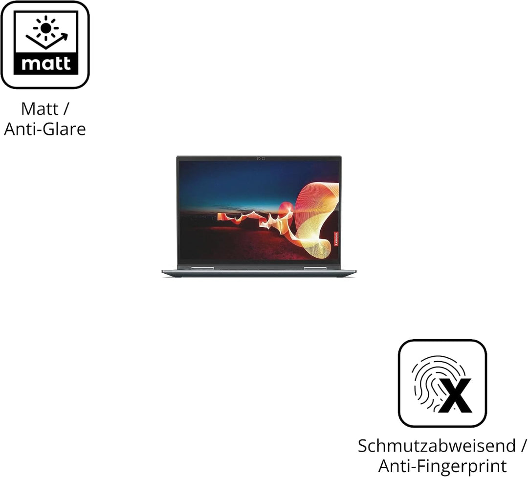 dipos 2x Displayschutzfolie matt für Lenovo ThinkPad X1 Yoga Gen 6