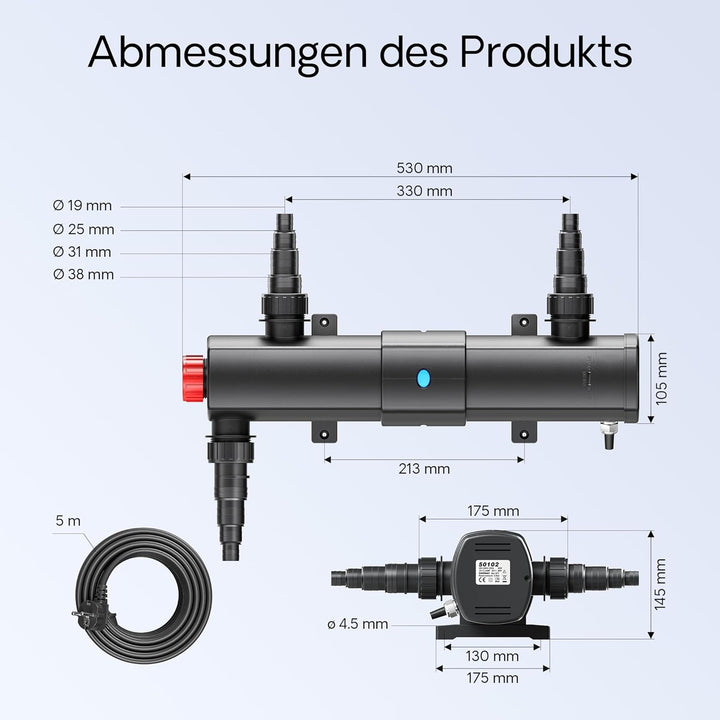 SunSun CUV-236 Teichklärer Wasserklärer Lichtfilter