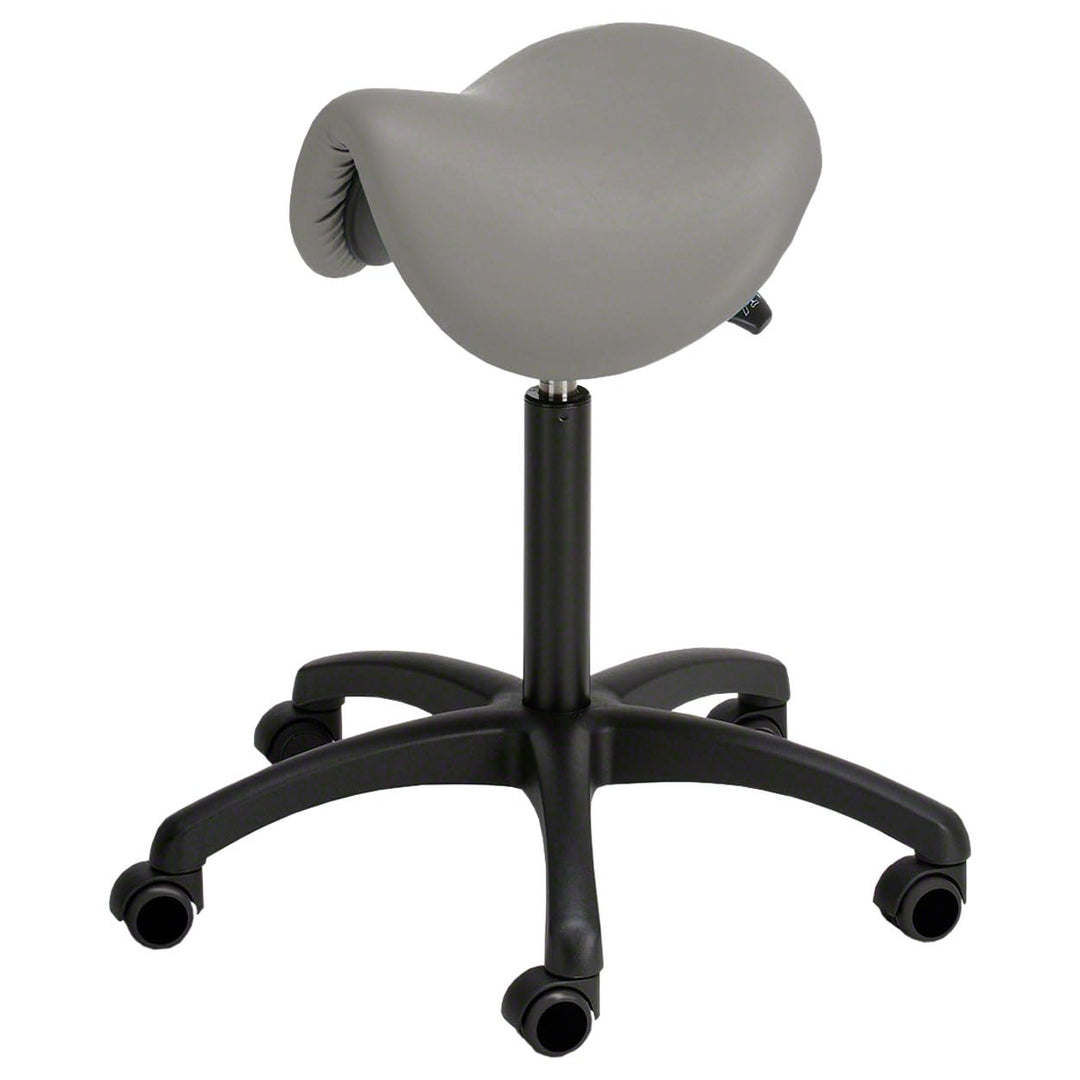 Sport-Tec Sattelhocker Standard mit Polster und Rollen, Rollhocker, Arbeitshocker Grau, Grau