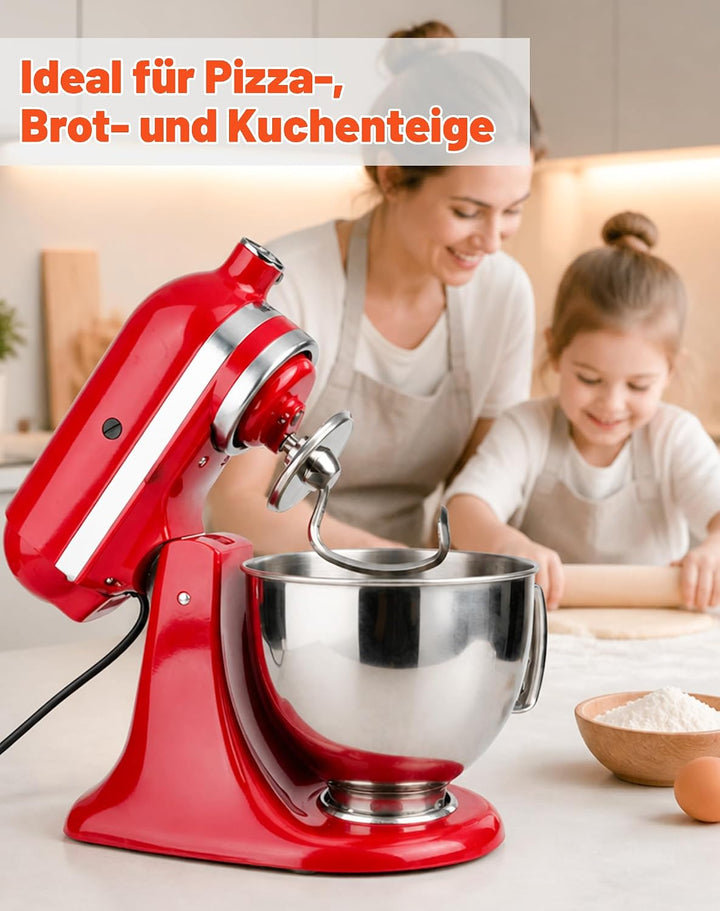 Knethaken Edelstahl für KitchenAid 4.5–5QT Standmixer K45DH Rührhaken