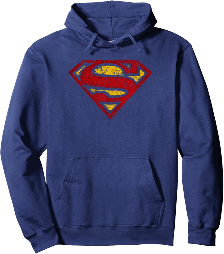 Superman Crackle S Shield Pullover Hoodie