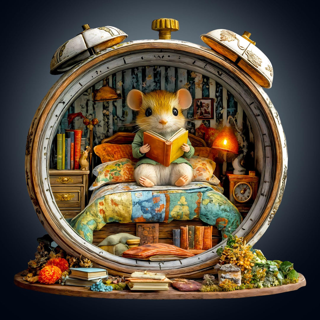 Holzpuzzles für Erwachsene – 34 cm × 32.7 cm Weckermaus Puzzle, Weckermaus