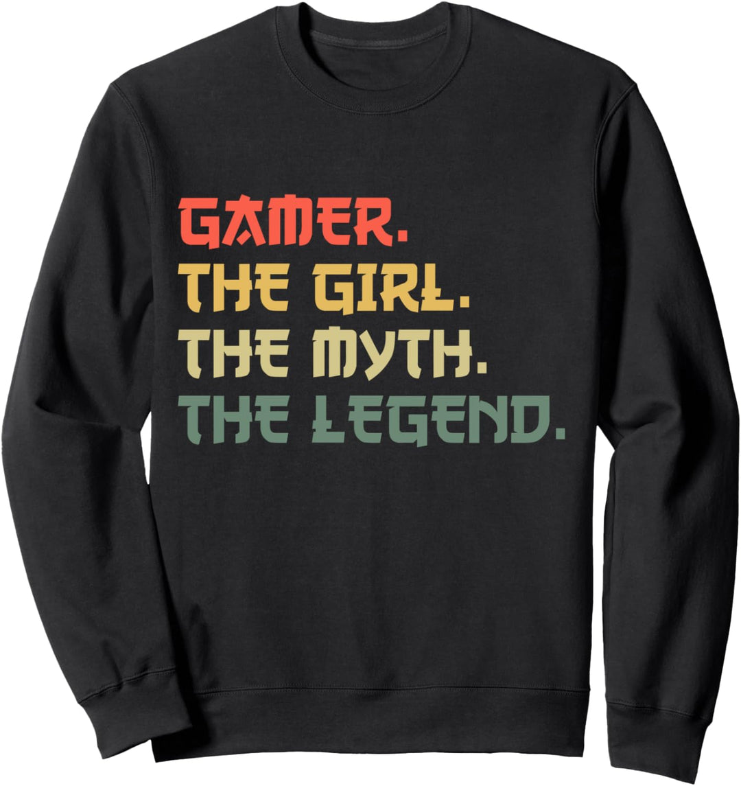 Gamer, das Mädchen, der Myth, die Legende. Sweatshirt