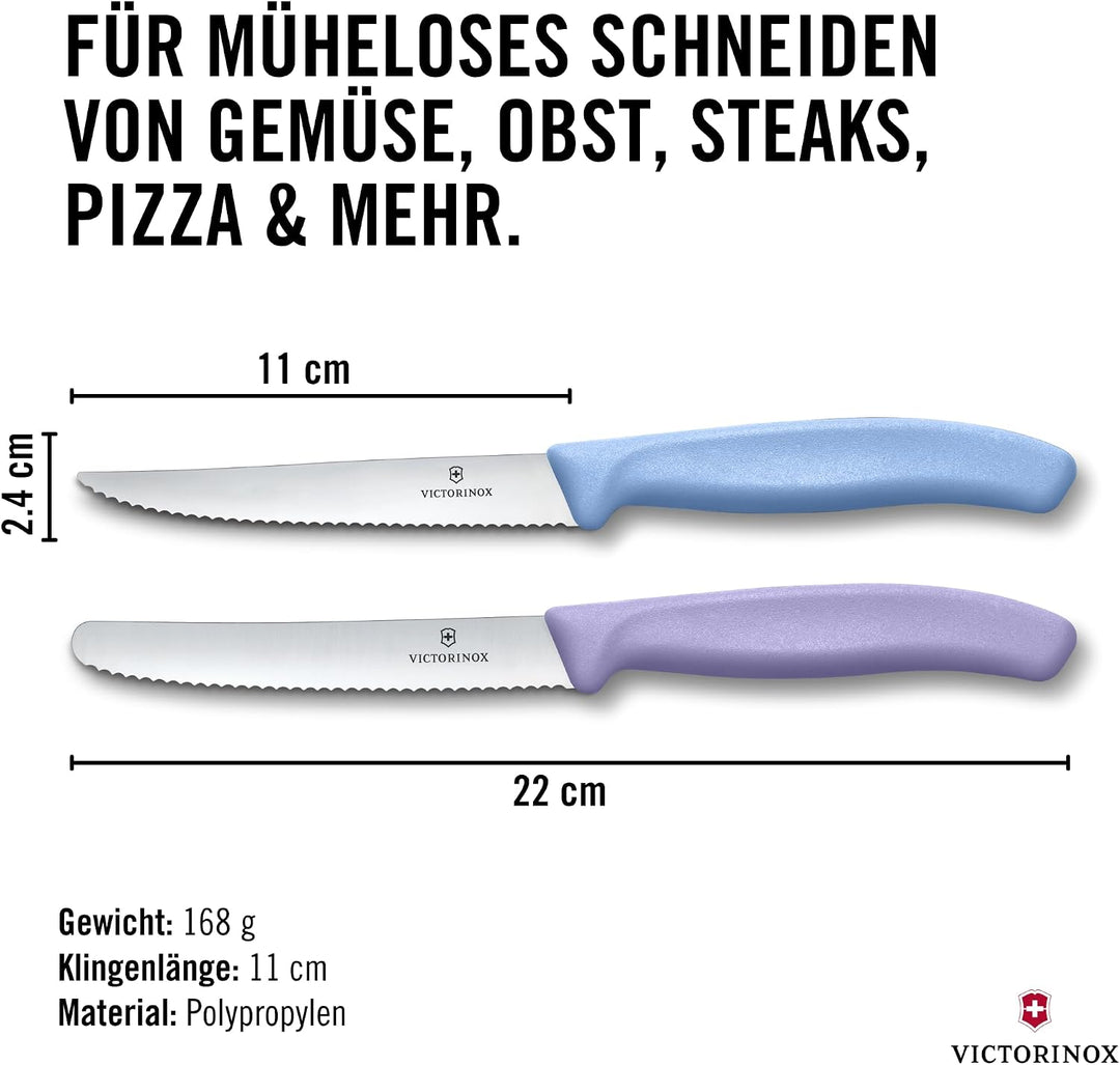 Victorinox Swiss Classic Frühstücksmesser &amp; Steakmesser Set, 6-teilig