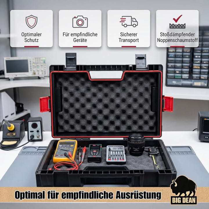 2 Stück BigDean System Pro Maschinenkoffer mit Polsterung