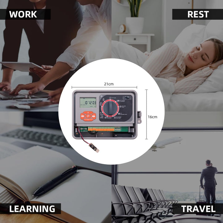 WiFi Professionell Automatischer Bewässerungscomputer Bewässerungssystem mit EU Standard Transformat