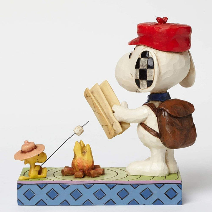 Peanuts by Jim Shore Campfire Friends (Snoopy &amp; Woodstock) "Campfire Friends" (Freunde am Lagerfeuer