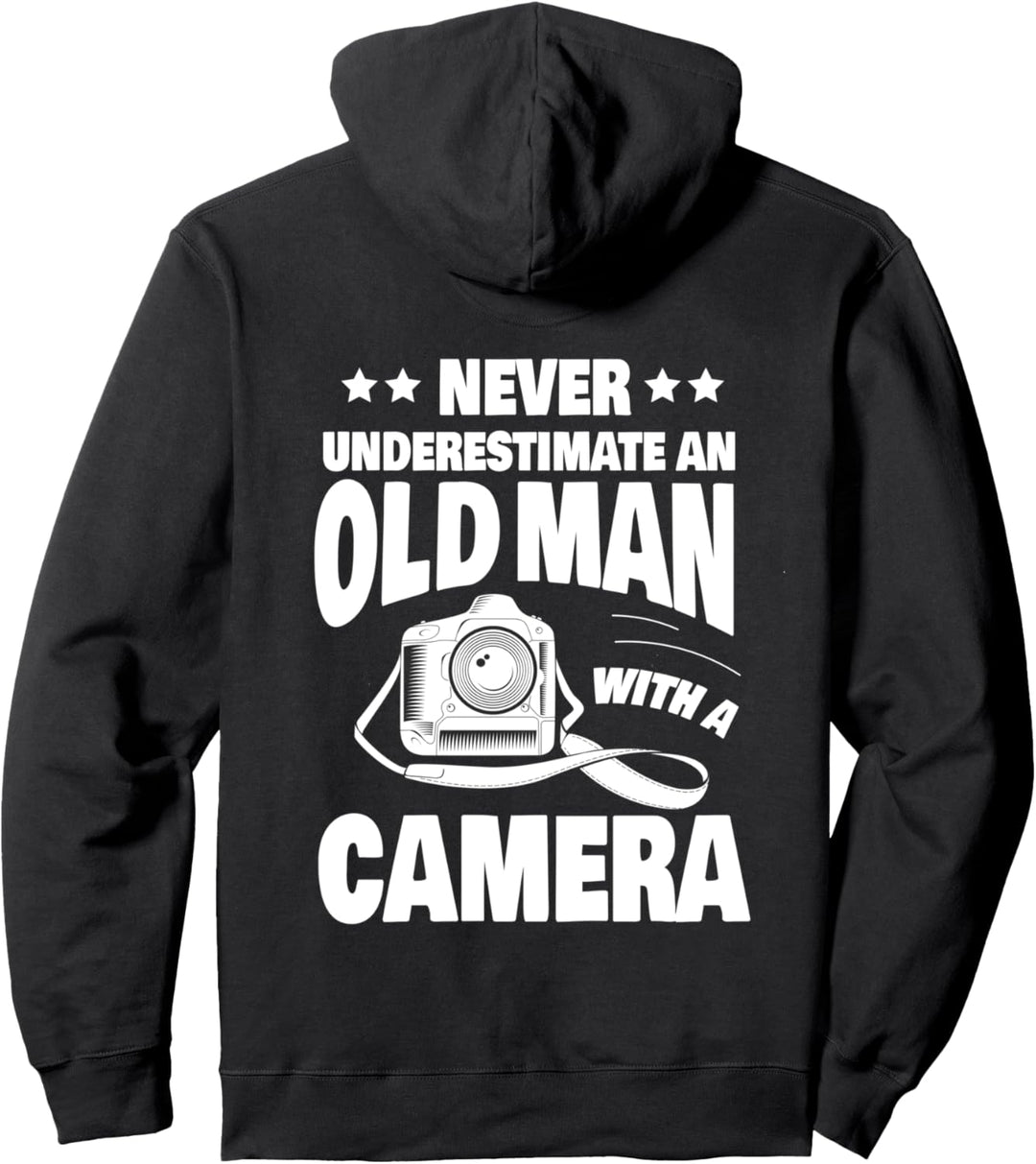 Unterschätze niemals einen alten Mann mit einem Kameradad Pullover Hoodie
