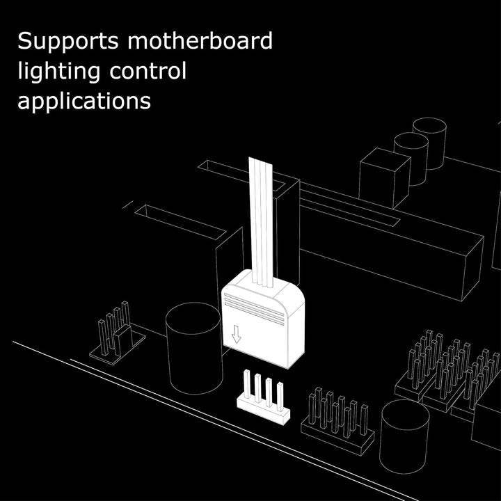 Akasa Compatible 4-in-1 RGB Splitterkabel - 40 cm