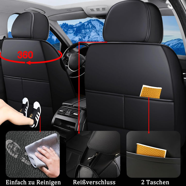 Komplettes Autositzbezug-Set, Abriebfest, Schützt Vor Haustierkratzern &amp; Fell, Unentbehrlich Für Lan