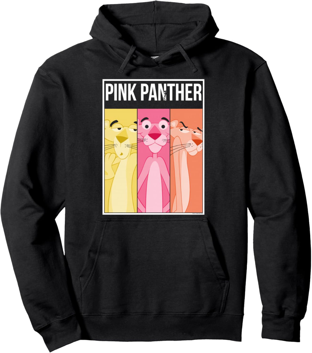 The Pink Panther Colorful Panels Pullover Hoodie