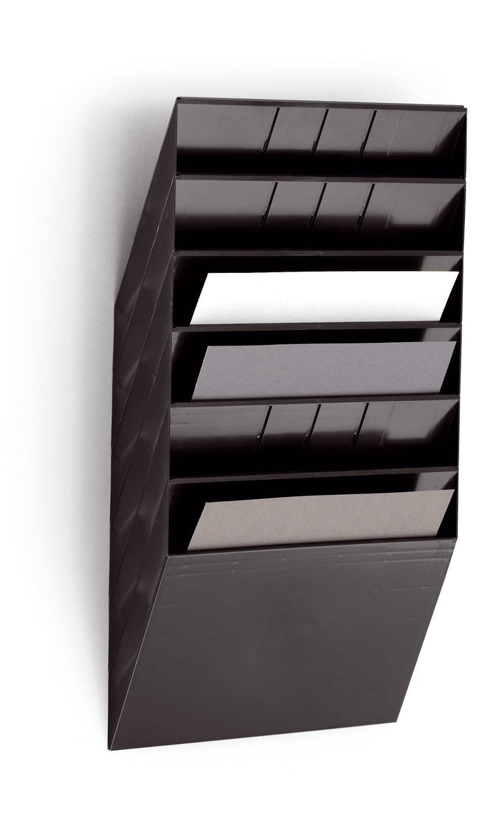 Durable Prospektspenderset Querformat Flexiboxx 6 A4, 1 Set, schwarz, 1709785060 Schwarz Querformat,