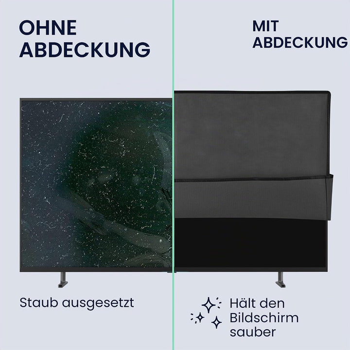 kwmobile 55" TV Abdeckung Indoor - Fernseher Hülle Bildschirmschutz Abdeckung - TV Bildschirm Staubs