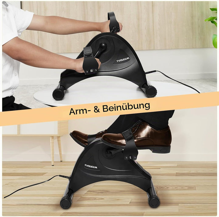 Pedaltrainer, Beintrainer für Zuhause, Leisem Motor, 6 Geschwindigkeitsstufen, Heimtrainer Senioren