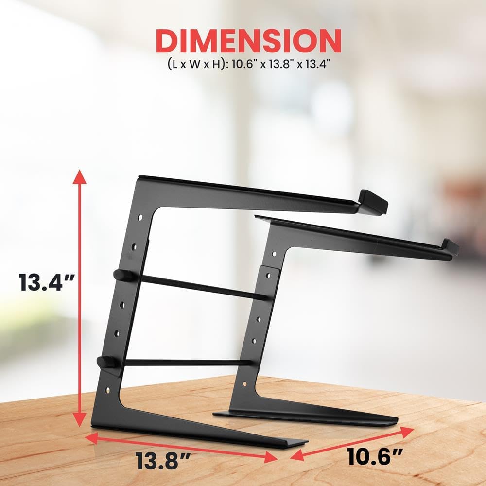 Pyle Laptop Ständer – the Notebook Laptop Stand – Laptopständer Höhenverstellbar, Ergonomischer Lapt
