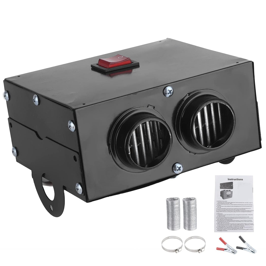 Heizung 12V 600W,Tragbare Autoheizung Heizluefter Wärmer Defroster,2 Loch 5 Sekunden Schnellheizung