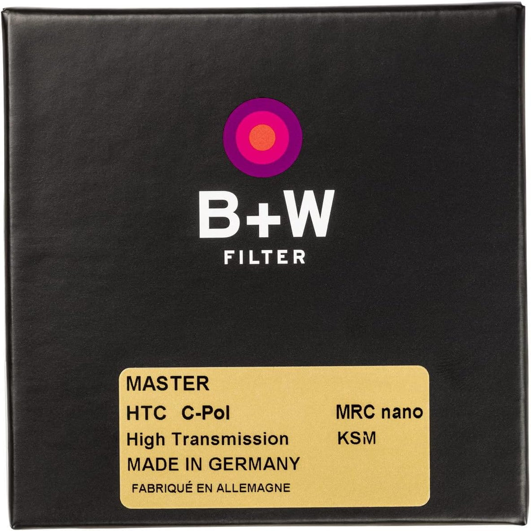 B+W Zirkularer Polarisationsfilter Käsemann High Transmission MRC Nano Master 58mm (16x vergütet, Sl