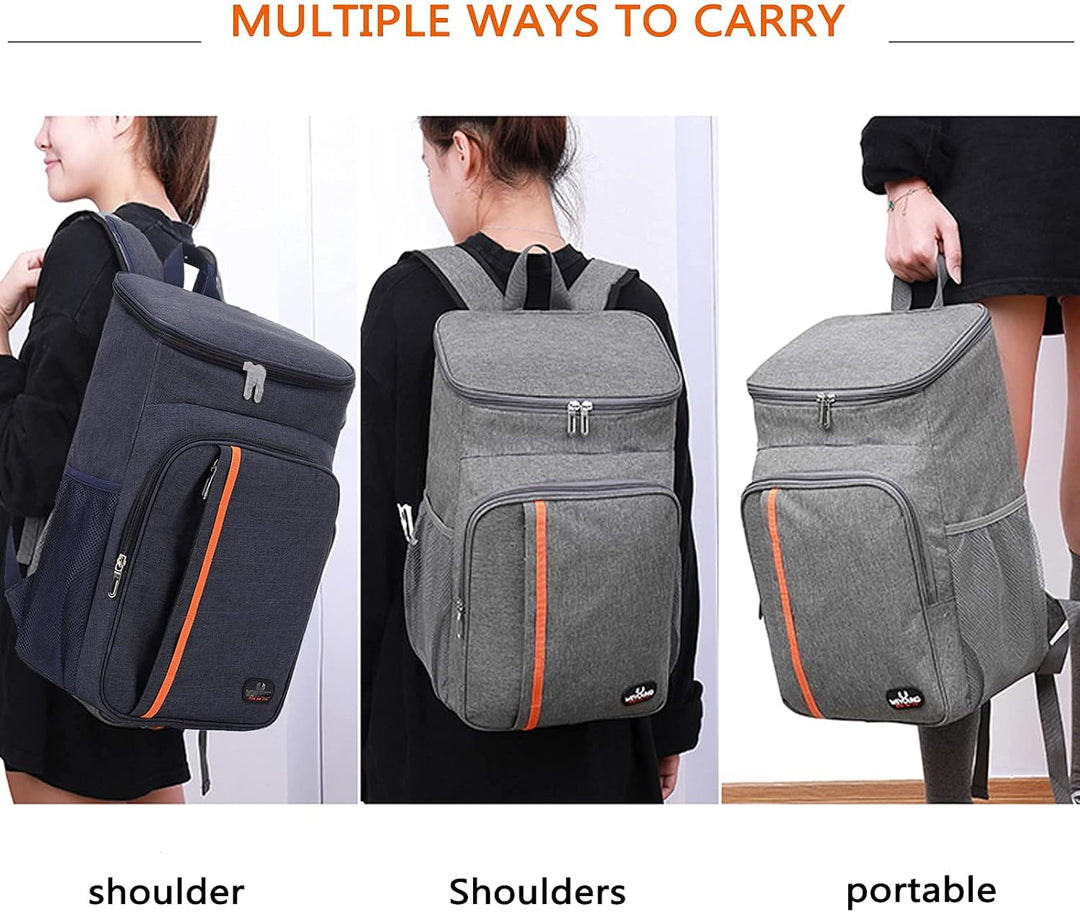 MCXKJ 22L Kühlrucksack Picknicktasche Kühl Rucksack Gross Isoliert Cooler Bag, Männer Frauen für Str