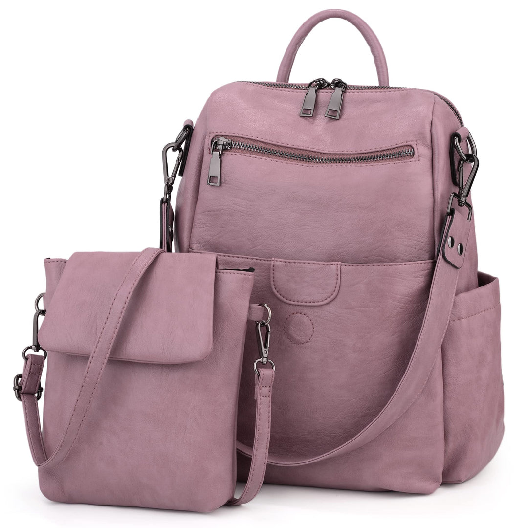 UTO Rucksack Damen Elegant mit Schultergurt Modischer Multifunktionsrucksack Schultertasche Herren P