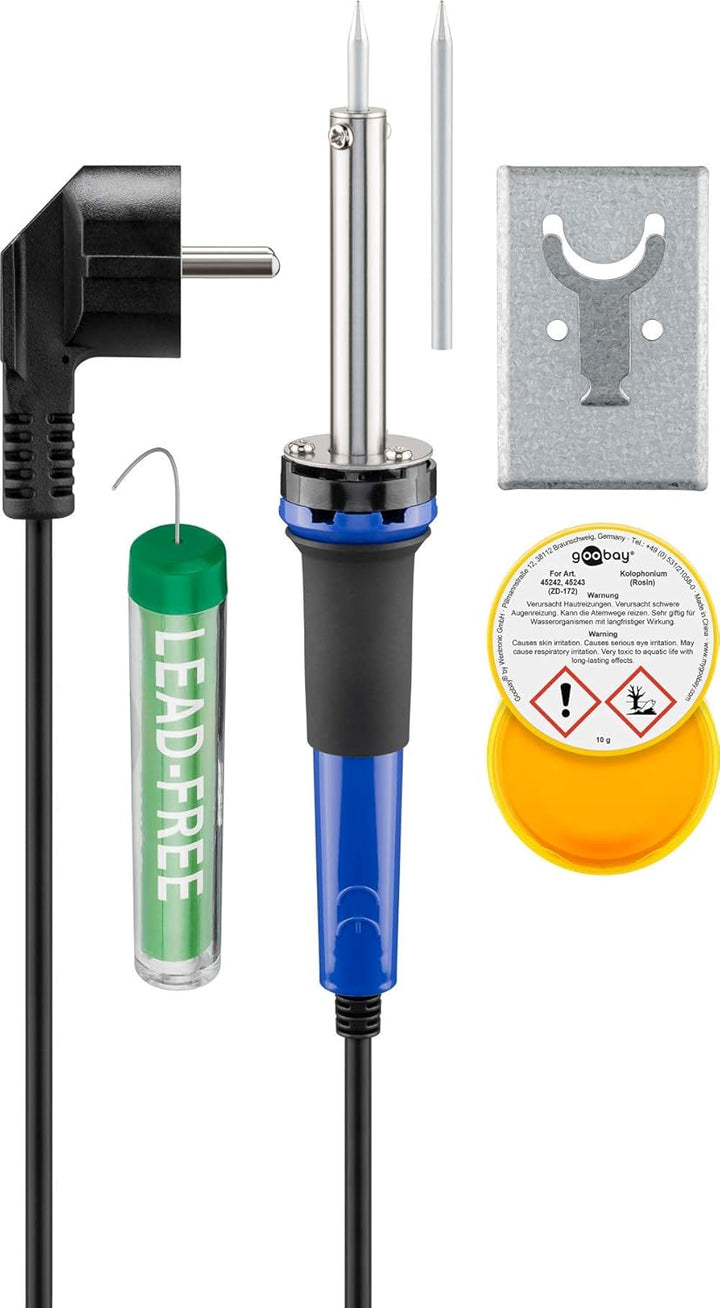Fixpoint 45242 Lötkolbenset Lötset für feine Lötarbeiten, 30 W, 5-teilig