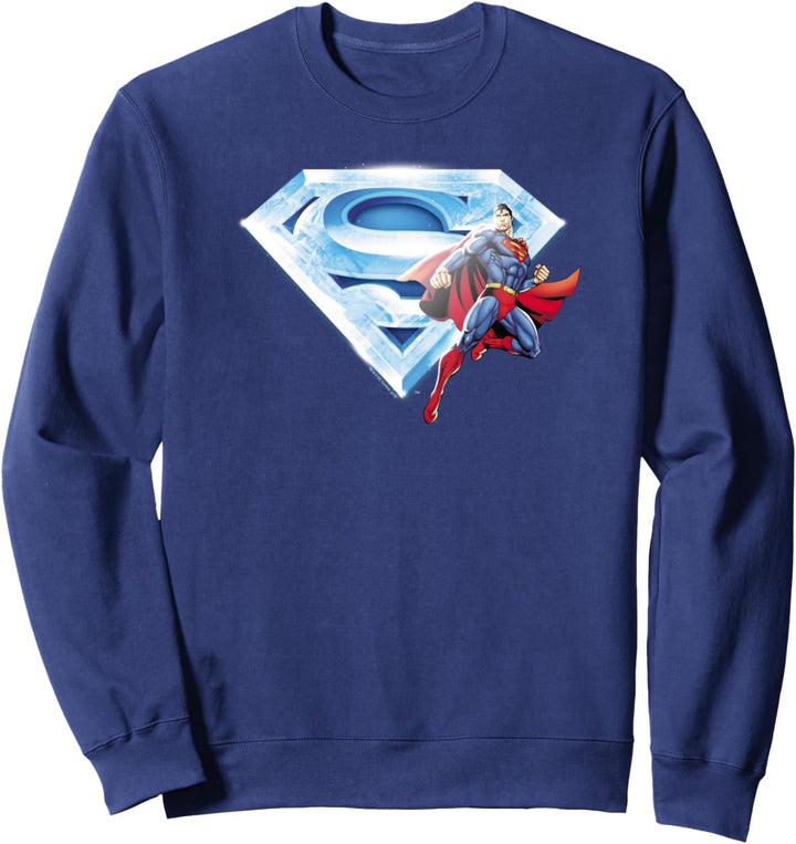 Superman &amp; Crystal Logo Sweatshirt