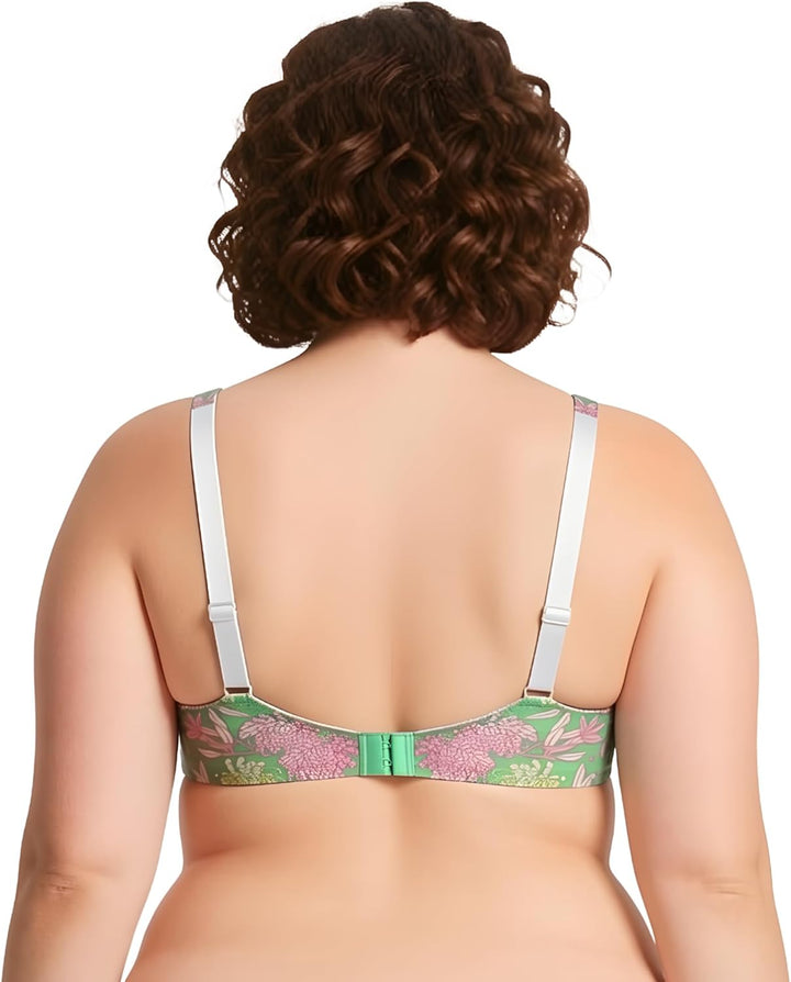 Curve Muse Damen-BH, ungefüttert, Balconette, Baumwolle, Spitze, Übergrösse, 2er- oder 3er-Pack 75D
