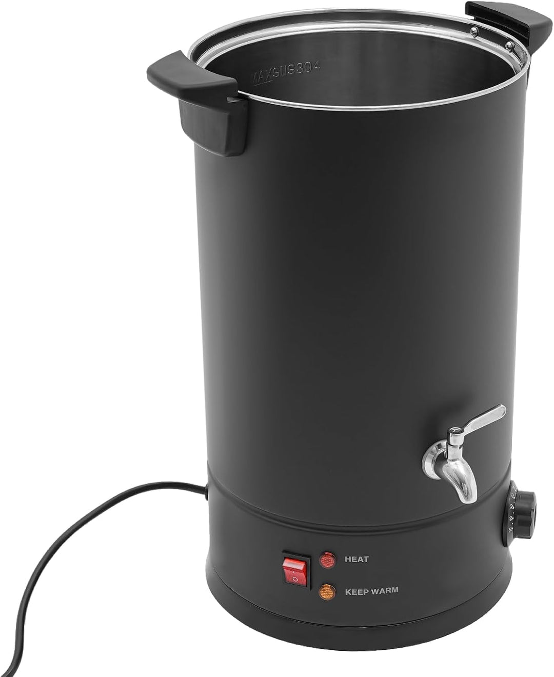 Elektrischer Wachsschmelzofen 15L Wachsschmelzer für Kerzen Schwarz, Schwarz