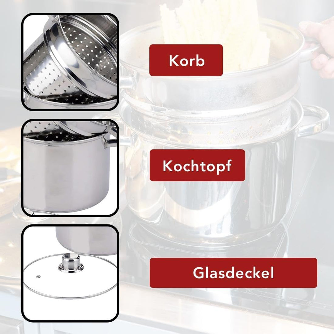 Pastakocher Edelstahl