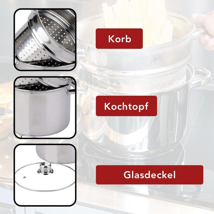 Pastakocher Edelstahl