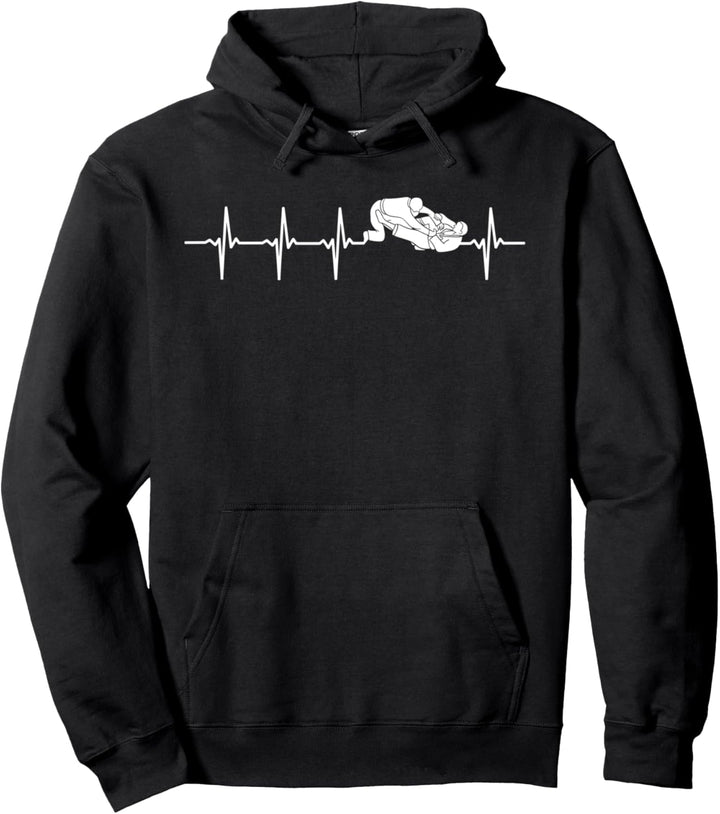 BJJ Jiu-Jitsu Herzschlag Geschenk für Jiu-Jitsu Kämpfer Pullover Hoodie