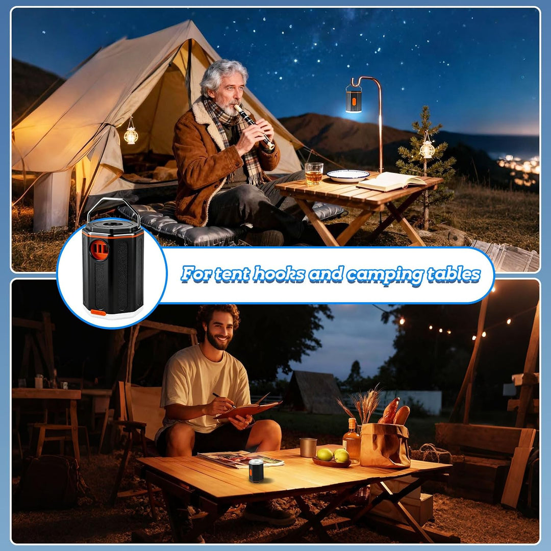 PlusFive Elektrische Luftpumpe Akku, 7.4V/800mAH Mini Luftpumpe mit 4 kPa, 180 L/min, USB-C Aufblas-