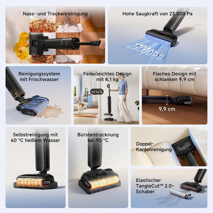 dreame G12 Pro Flex-A Nass- &amp; Trockensauger, Starke 23.000 Pa Saugkraft, G12 Pro Flex-A