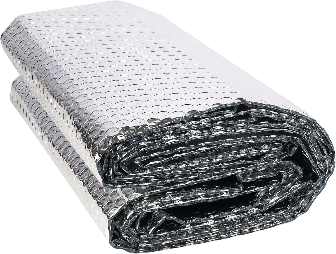 Storystore Aluminisierte Isolierfolie 60cm x 3m, 3mm Dicke Isolierung Dämmfolie Doppelseitige Alu-Lu