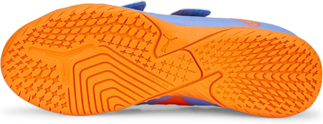 PUMA Kinder Fussballschuhe Future Play IT V JR Hallenshuhe 107395 03 blau 28 EU Blue Glimmer Puma Wh