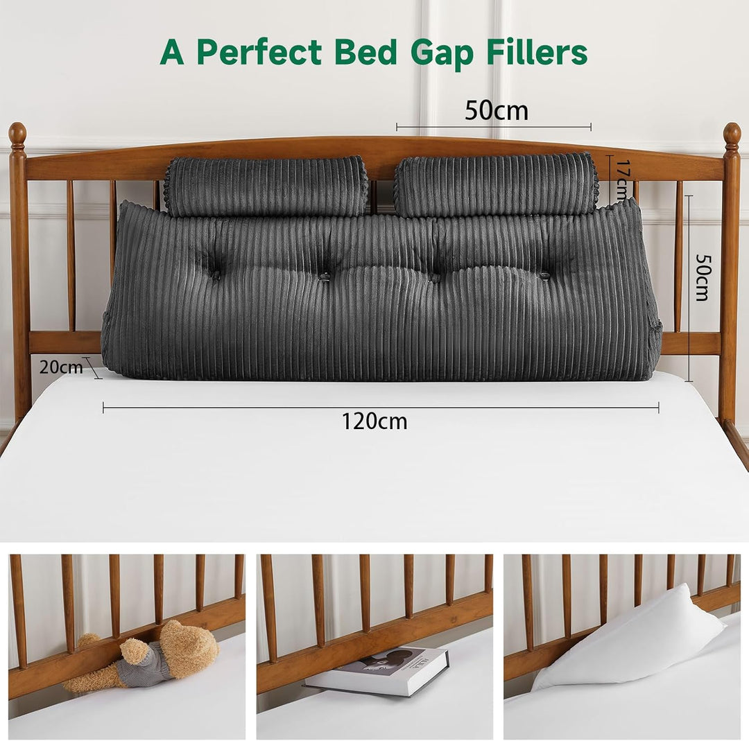 Z-hom Bücherkissen, Keilkissen, Lesekissen Für Bett Und Sofa, Cozy Rückenkissen, Praktisches Seitenf